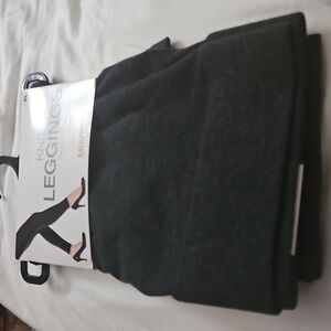 Mixit Charcoal Knit Leggings Full Length Size XL